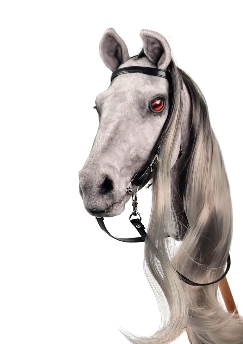 REALISTYCZNY HOBBY HORSE – SZARY/SZARA