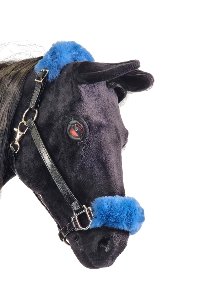 Szyty kantar z futerkiem dla hobby horse realistik