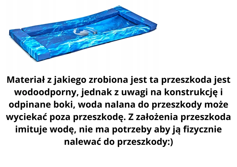RÓW pod przeszkodę – wzór wody (przeszkoda piankowa)