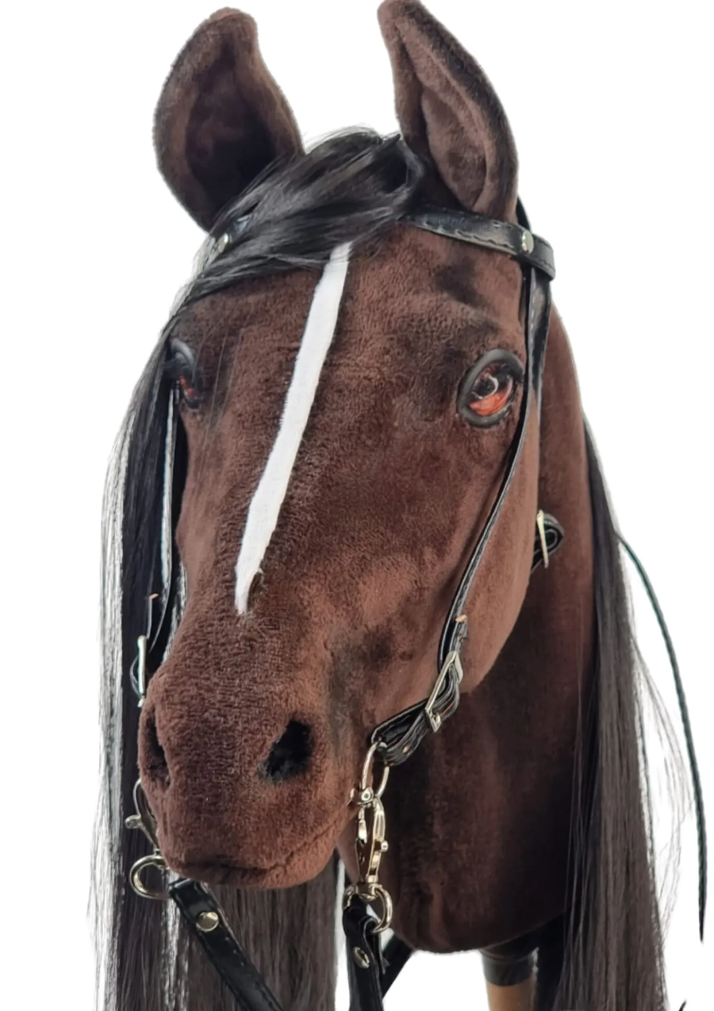 REALISTYCZNY HOBBY HORSE – CIEMNY KASZTAN/CZARNA/ŁATKA