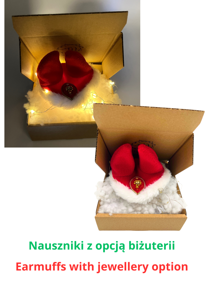 NAUSZNIKI świąteczne (biżuteria opcjonalnie)