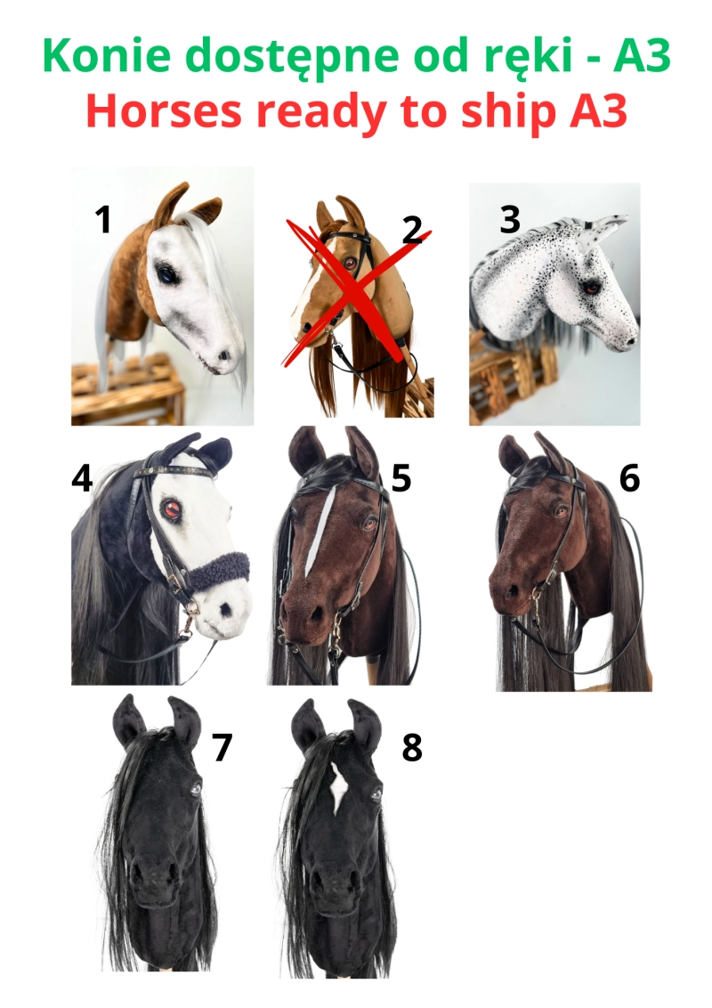 DOSTĘPNY OD RĘKI - koń realistyczny A3