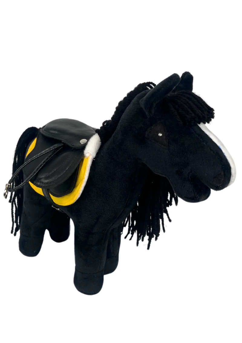 AKCESORIA - REALISTYCZNE SIODŁO ZE SKÓRY  I CZAPRAK DLA BABY  HORSE MINI