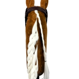 REALISTYCZNY HOBBY HORSE – PALOMINO - BIAŁY/BIAŁA