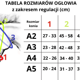 Zestaw z biżuterią: nauszniki z biżuterią, ogłowie westernowe, wodze sznurkowe