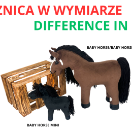 BABY HORSE MINI - Kasztanowaty z irokezem