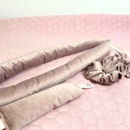 WAŁKI DO KRĘCENIA WŁOSÓW NA SUCHO White Lady in Pink - wałek długi , wałek na grzywkę, 2xscrunchie