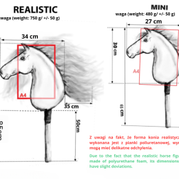 UJEŻDŻENIOWY REALISTYCZNY HOBBY HORSE A3 – HAFLINGER
