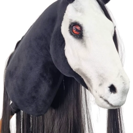 REALISTYCZNY HOBBY HORSE – CZARNO-BIAŁY/CZARNA