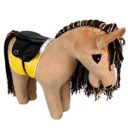 AKCESORIA - REALISTYCZNE SIODŁO ZE SKÓRY  I CZAPRAK DLA BABY  HORSE STANDARD