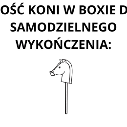 BOX DO SAMODZIELNEGO WYKOŃCZENIA - z wyszytą głową konia - ROZMIAR A2