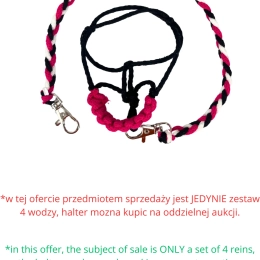 AKCESORIA - ZESTAW 4-RECH SZTUK WODZY dla baby horse MINI