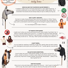 REALISTYCZNY HOBBY HORSE – AMERICAN PAINT HORSE