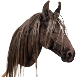 REALISTYCZNY HOBBY HORSE – CIEMNY KASZTAN/BALEJAŻ/ŁATKA