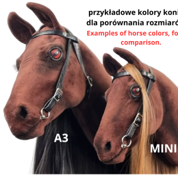 REALISTYCZNY HOBBY HORSE – KARY/CZARNA GRZYWA/ŁATKA NAD OKIEM