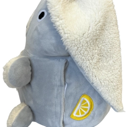 Cytrynowy KRÓLIK (w słoiku) - pachnący pluszak z opcją podgrzewania