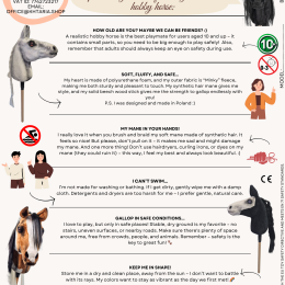 UJEŻDŻENIOWY REALISTYCZNY HOBBY HORSE A3 – HAFLINGER