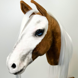 REALISTYCZNY HOBBY HORSE – PALOMINO - BIAŁY/BIAŁA