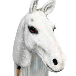 REALISTYCZNY HOBBY HORSE – BIAŁY/BIAŁA