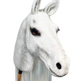 REALISTYCZNY HOBBY HORSE – BIAŁY/BIAŁA