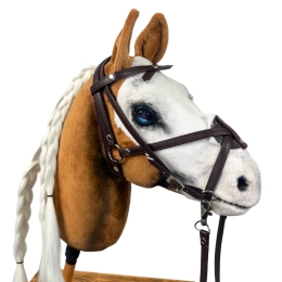 REALISTYCZNY HOBBY HORSE – PALOMINO - BIAŁY/BIAŁA