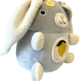 Cytrynowy KRÓLIK (w słoiku) - pachnący pluszak z opcją podgrzewania