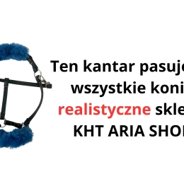 Szyty kantar z futerkiem dla hobby horse realistik