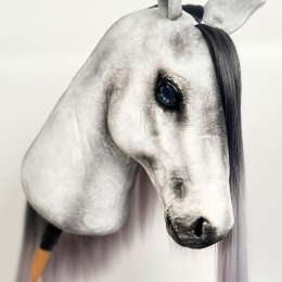UJEŻDŻENIOWY REALISTYCZNY HOBBY HORSE A3 – SZARY