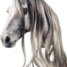 REALISTYCZNY HOBBY HORSE – SZARY/SZARA