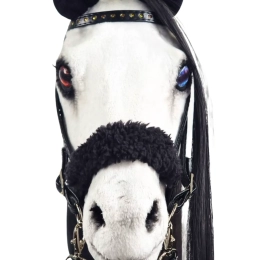 REALISTYCZNY HOBBY HORSE – CZARNO-BIAŁY/CZARNA
