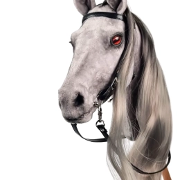 REALISTYCZNY HOBBY HORSE – SZARY/SZARA