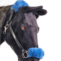 Szyty kantar z futerkiem dla hobby horse realistik
