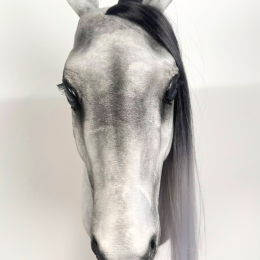 UJEŻDŻENIOWY REALISTYCZNY HOBBY HORSE A3 – SZARY