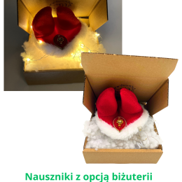 NAUSZNIKI świąteczne (biżuteria opcjonalnie)