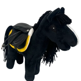 AKCESORIA - REALISTYCZNE SIODŁO ZE SKÓRY  I CZAPRAK DLA BABY  HORSE MINI